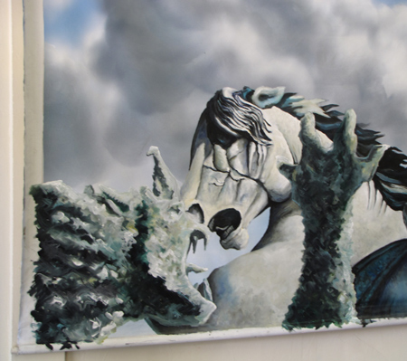St.George and the Dragon, getting ready for July 10 opening!