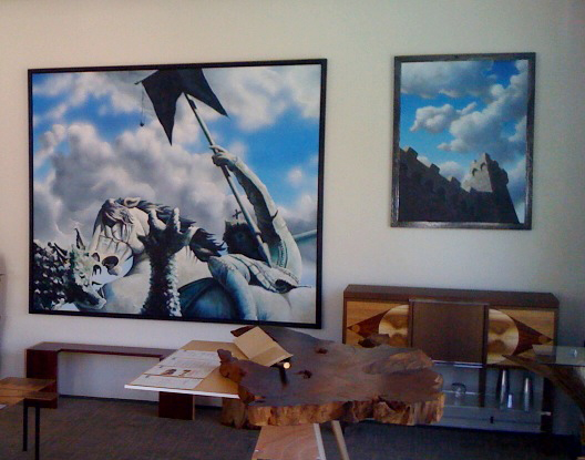 John Hiemstra and Joe Bedford at Coalesce Gallery, Little Italy