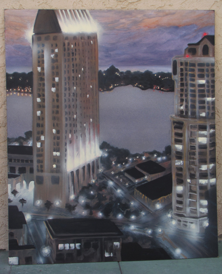 Cityscape mural sample
