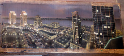 San Diego city mural right panel