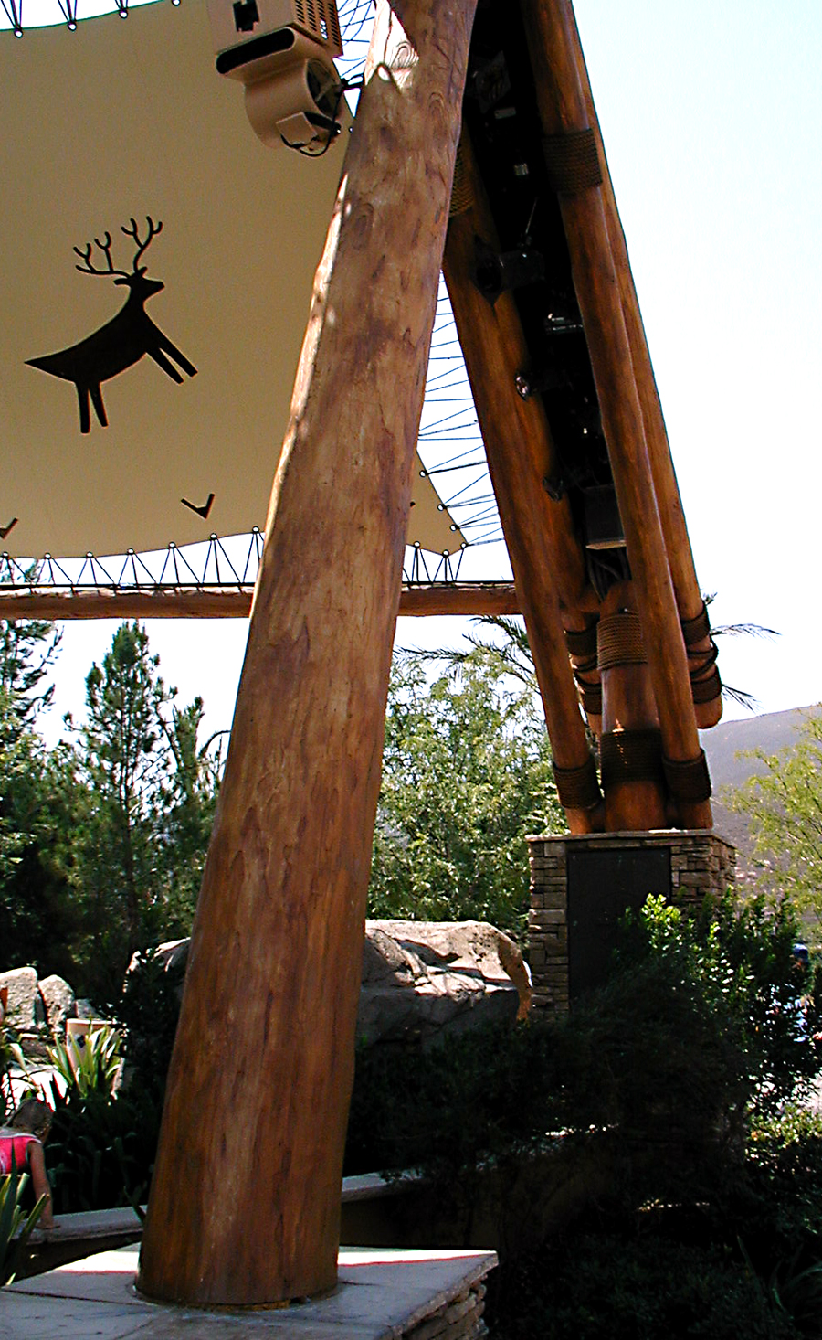 Faux wood painting at Viejas Casino Faux wood painting at Viejas Casino