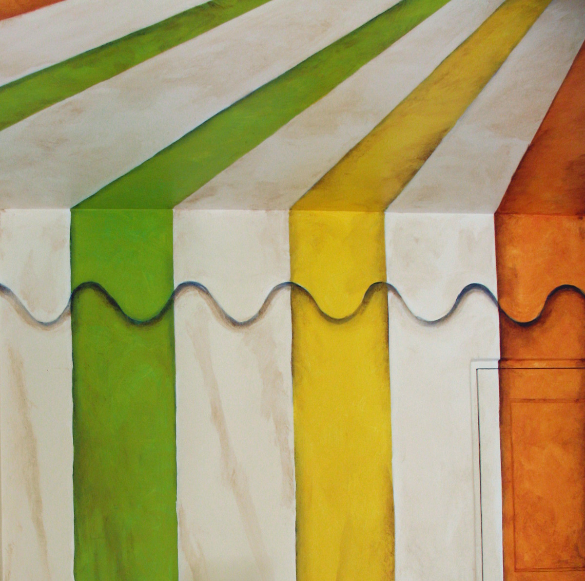 Kids room circus room faux finish