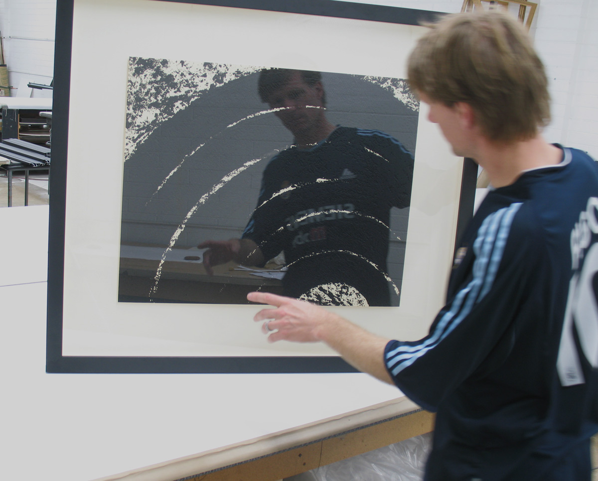 Custom picture framing Richard Serra at Museum of Contemporary Art San Diego