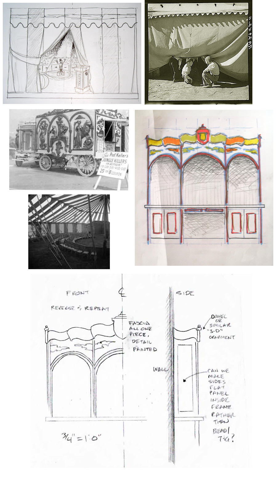 circusdesignsketchessources Circus playroom design sketches and source pictures
