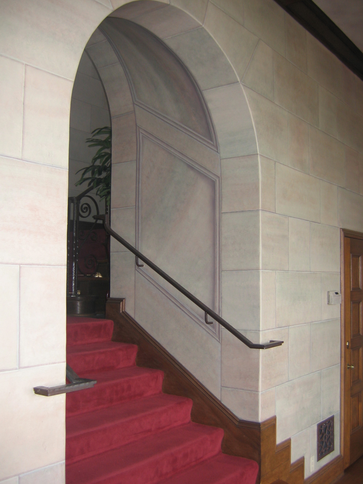 Faux stone archway
