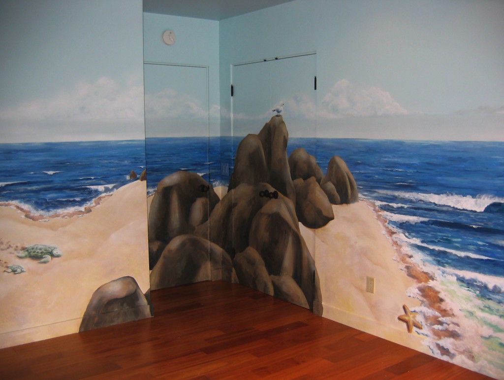 Kids murals (beach theme) • La Jolla, CA