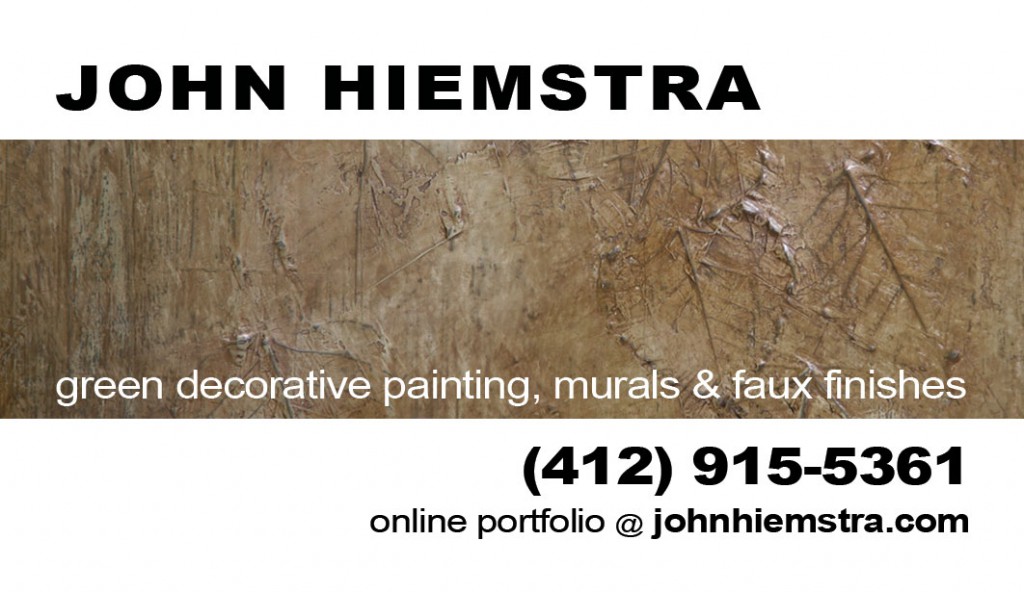 business card | Pittsburgh decorative painting