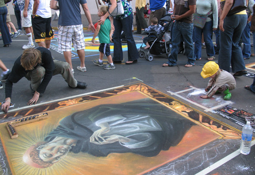Chalk painting 2008