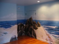 ocean mural bedroom doors