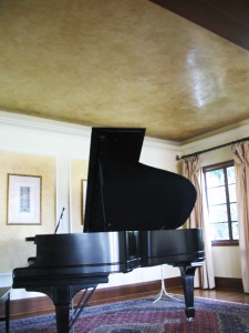 Polished plaster ceiling